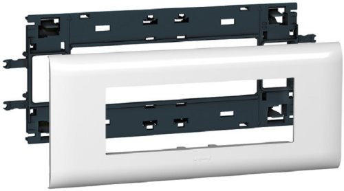 Суппорт с рамкой Legrand Mosaic 6 мод. для кабель-канала DLP с крышкой 85мм белый картинка